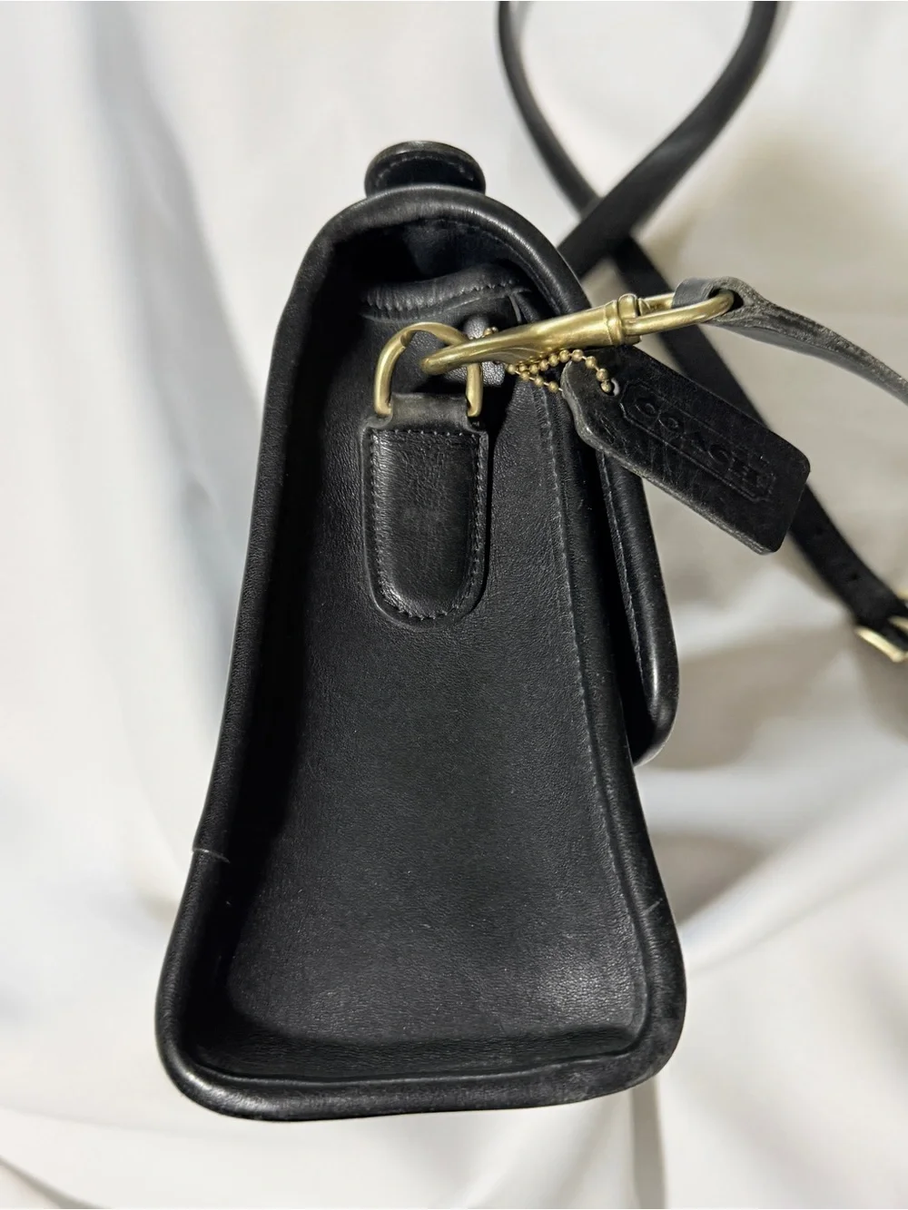 Vintage Coach Court Bag 9870 Black